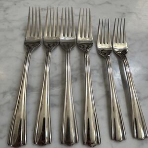 Elana by Hampton Silversmiths 18/10 Stainless Dinner/ Salad Forks Lot Of 6